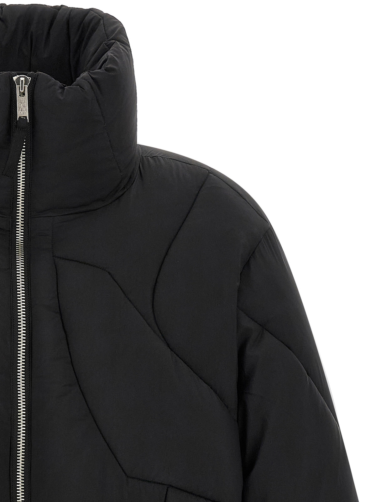 Thom Krom Black Nylon Full-Length Jacket