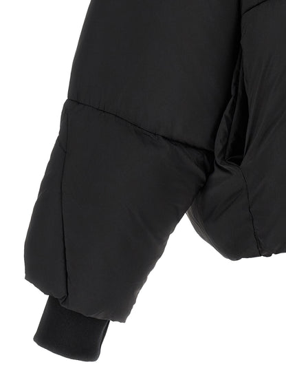 Thom Krom Black Nylon Full-Length Jacket