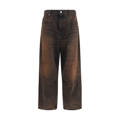 PDF Channel Brown Cotton Jeans Denim