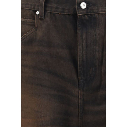 PDF Channel Brown Cotton Jeans Denim