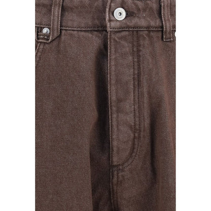 Jacquemus Brown Polyester Straight-Leg Jeans