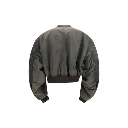 Rick Owens Gray Nylon Bomber