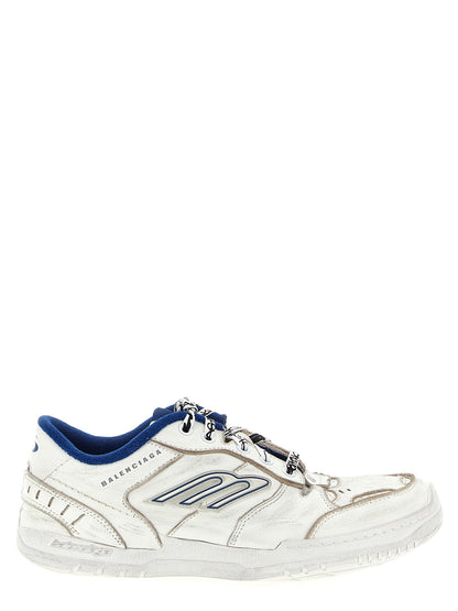 Balenciaga White Calfskin Athletic Sneakers