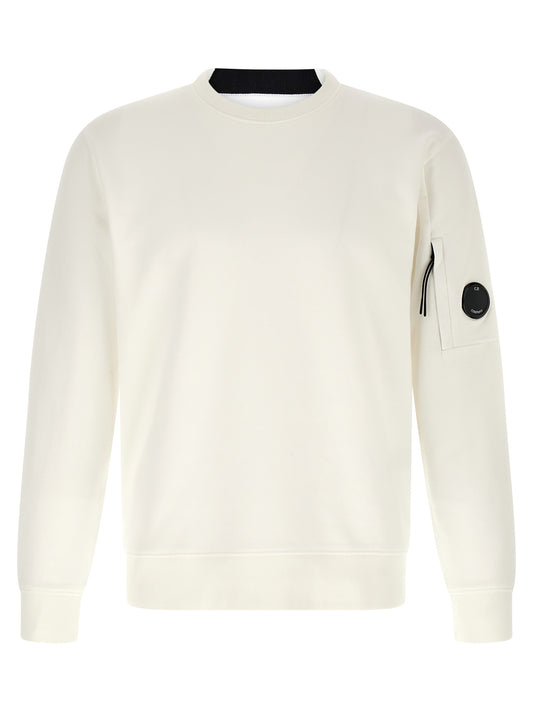 C.P. Company White Cotton Sweatshirt