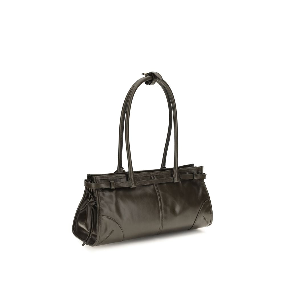 Prada Black Calf Leather Bos Taurus Handbag
