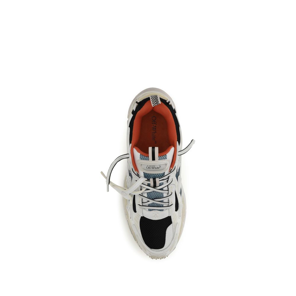 Off-White Multicolor Fabric Athletic Sneakers