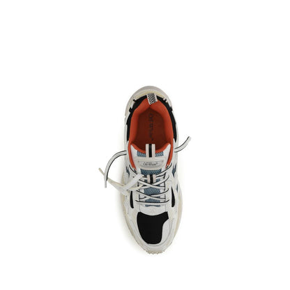 Off-White Multicolor Fabric Athletic Sneakers