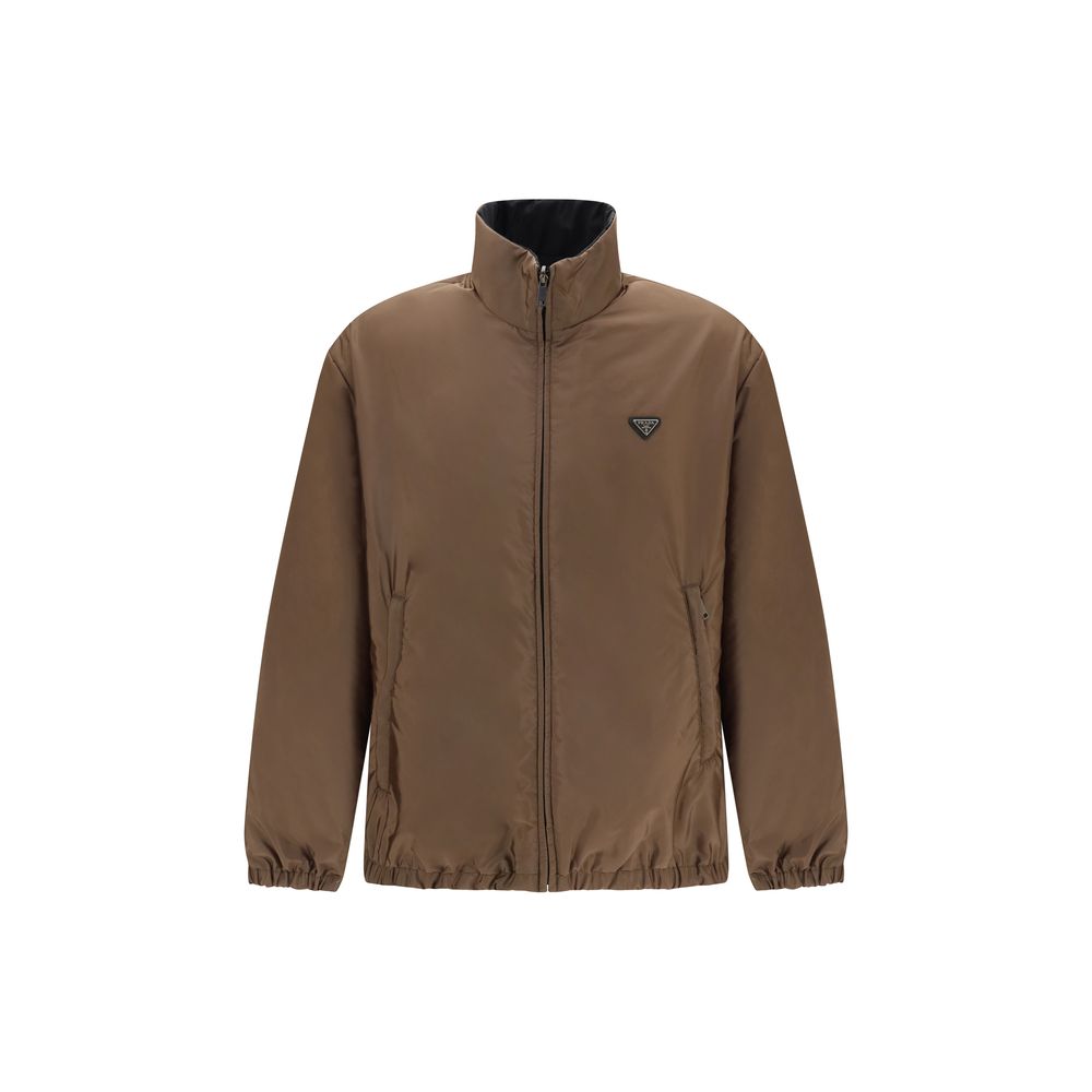 Prada Multicolor Recycled Polyamide Full-Length Jacket