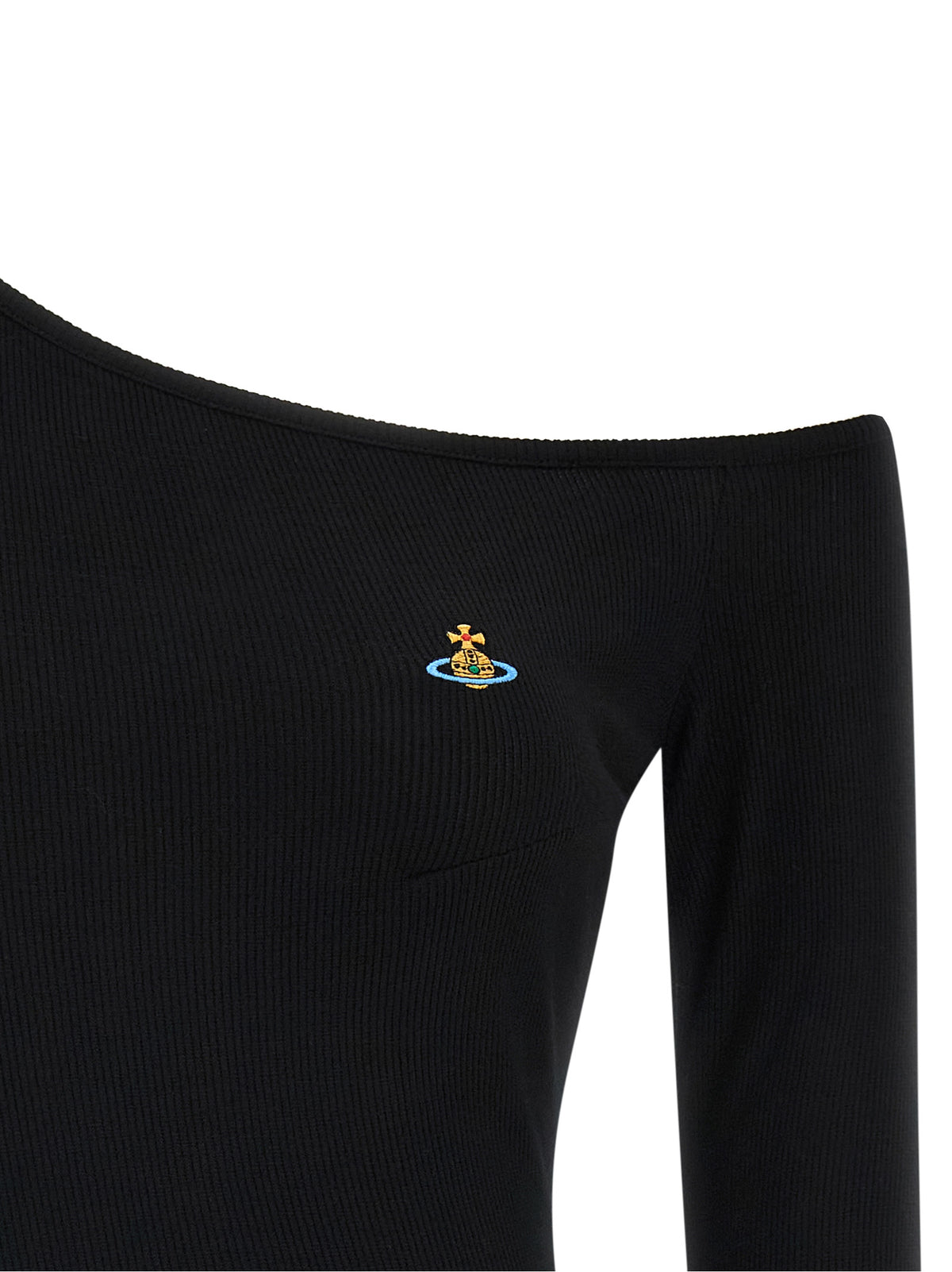 Vivienne Westwood Black Viscose Long Sleeve T-Shirt