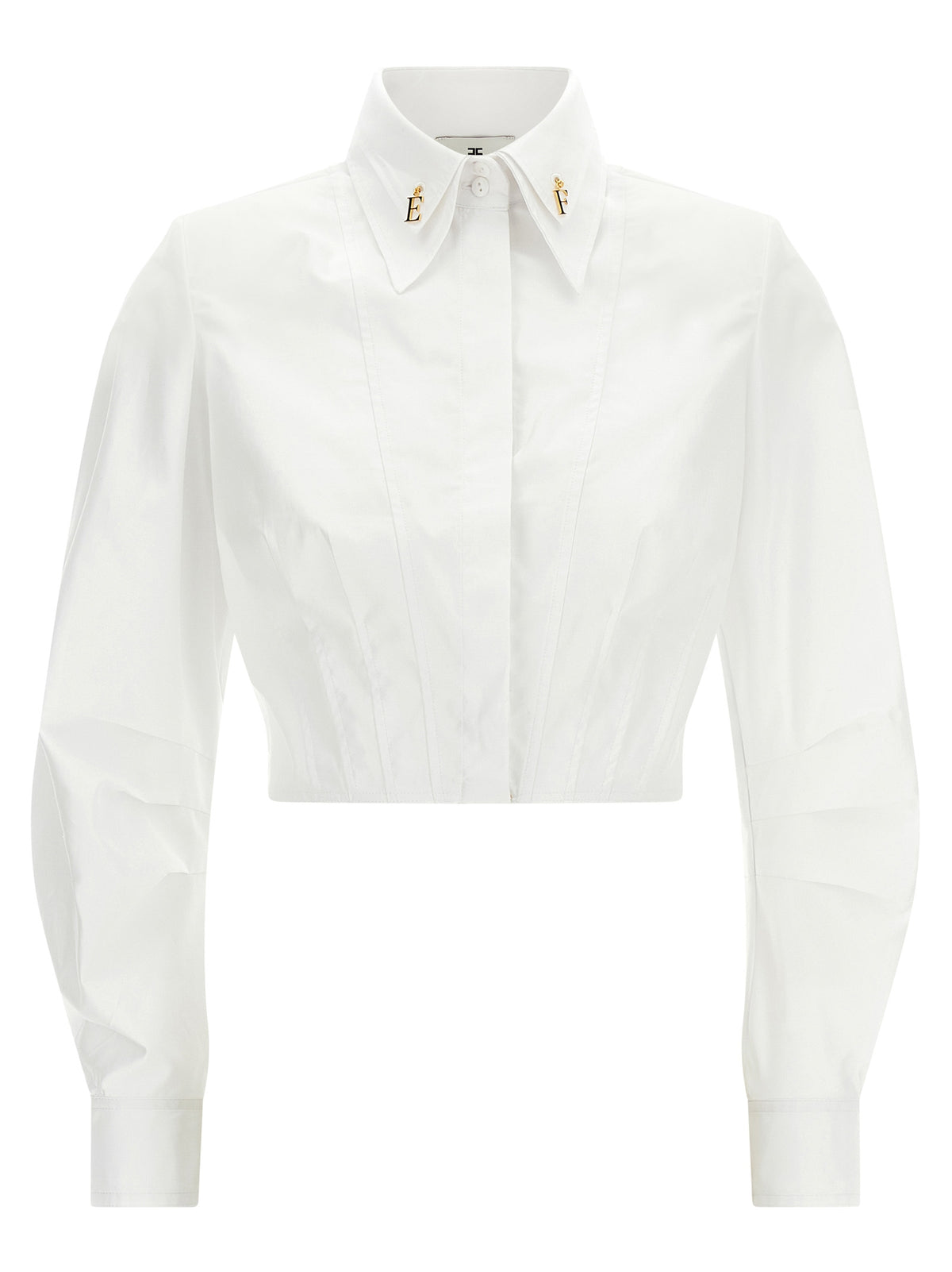 Elisabetta Franchi White Cotton Blouse