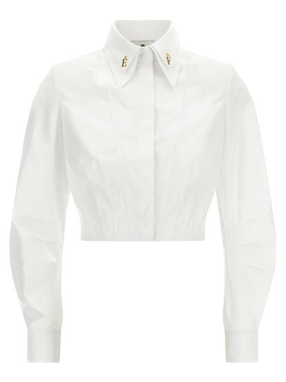 Elisabetta Franchi White Cotton Blouse