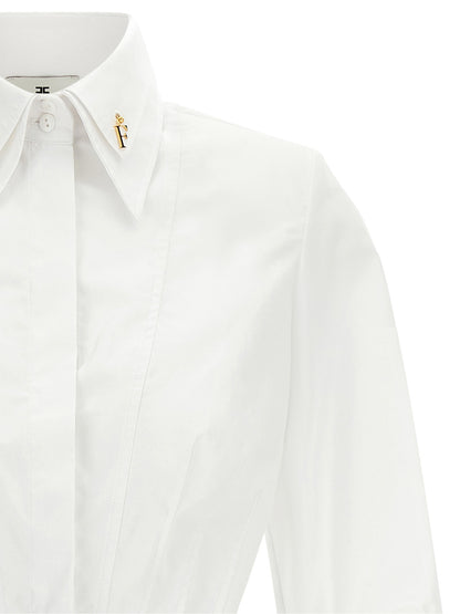 Elisabetta Franchi White Cotton Blouse