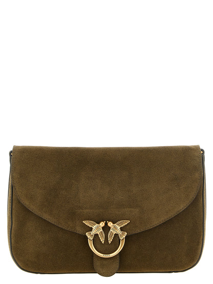 PINKO Bicolor Calfskin Crossbody Bag