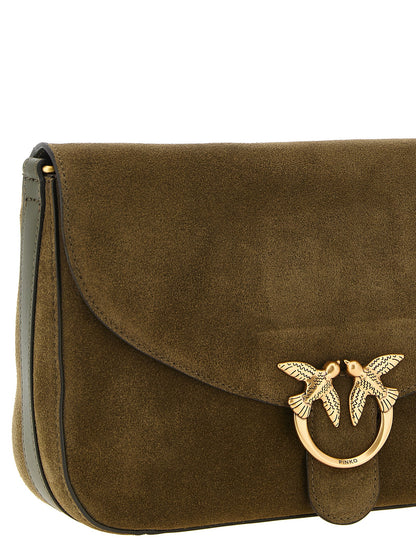 PINKO Bicolor Calfskin Crossbody Bag