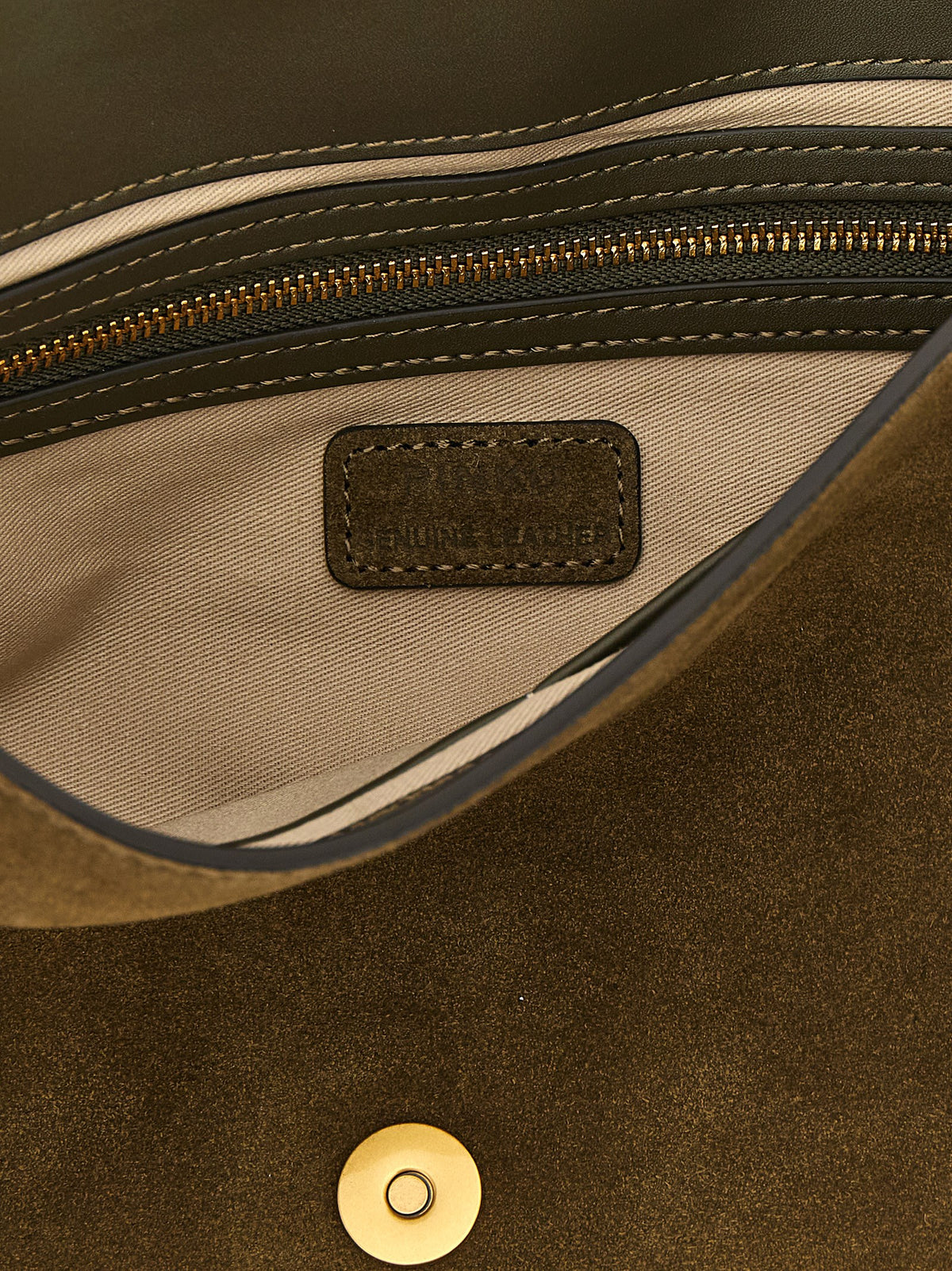 PINKO Bicolor Calfskin Crossbody Bag