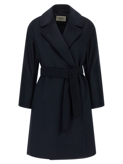 Max Mara Blue Wool Coat