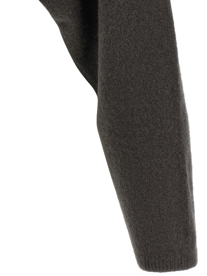 Rick Owens Gray Cashmere Hoodie