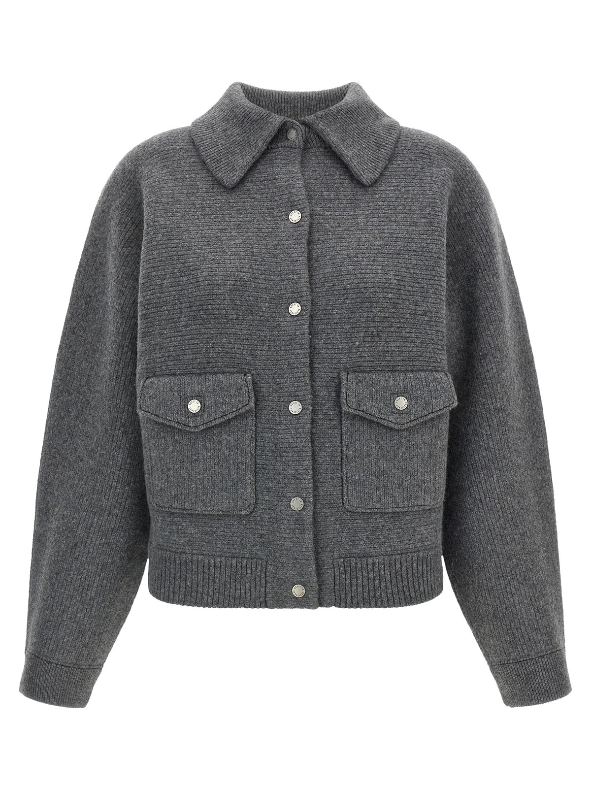 Guest in Residence Gray Wool Bomber
