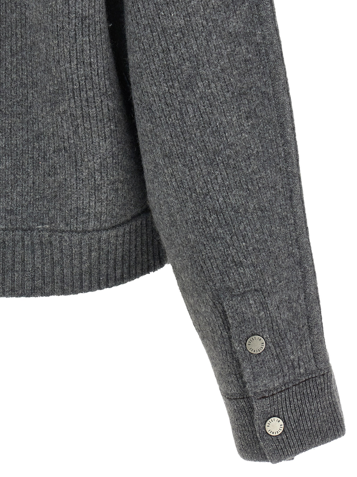 Guest in Residence Gray Wool Bomber