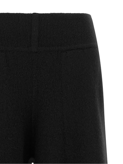 Rick Owens Black Cashmere Casual Pants