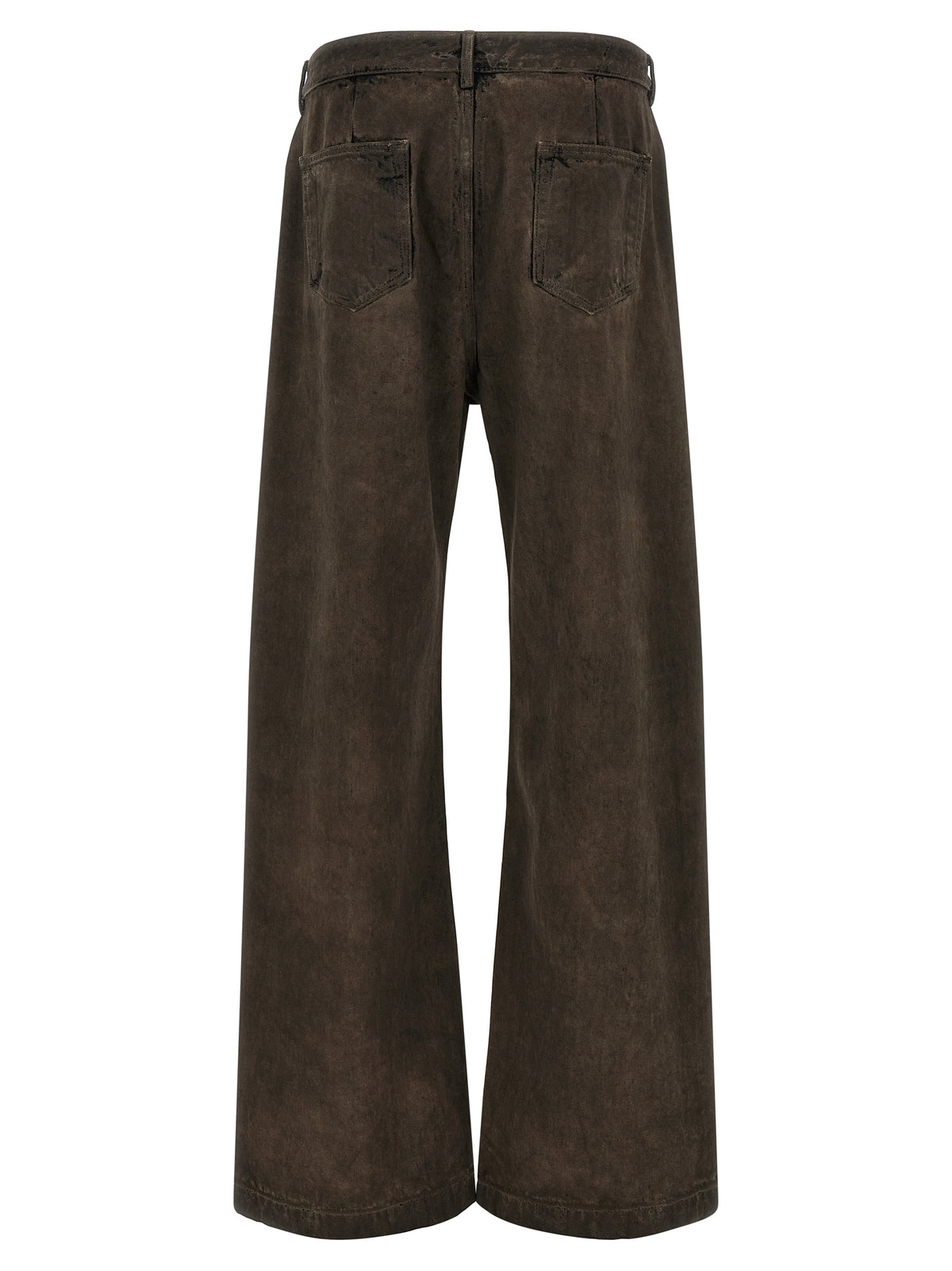 DRKSHDW Brown Cotton Relaxed Fit Jeans