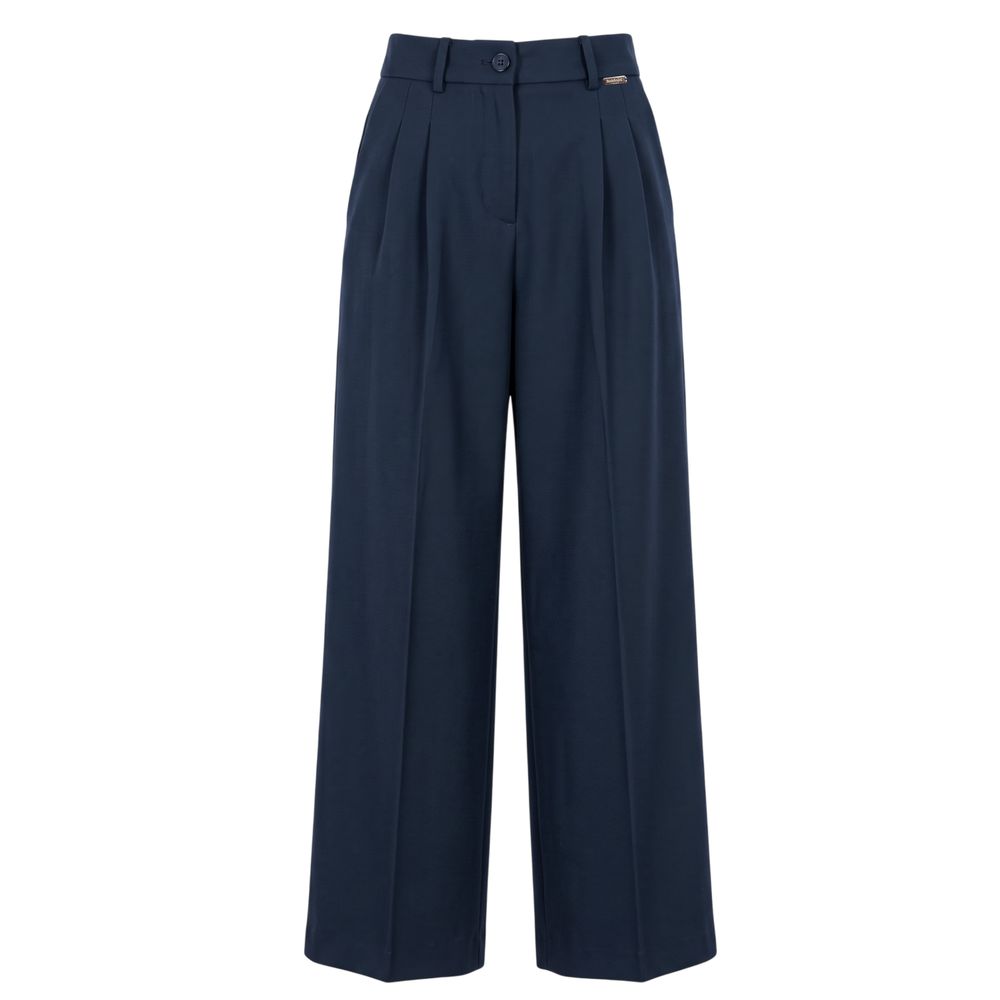 Baldinini Trend Blue Viscose Women Pants