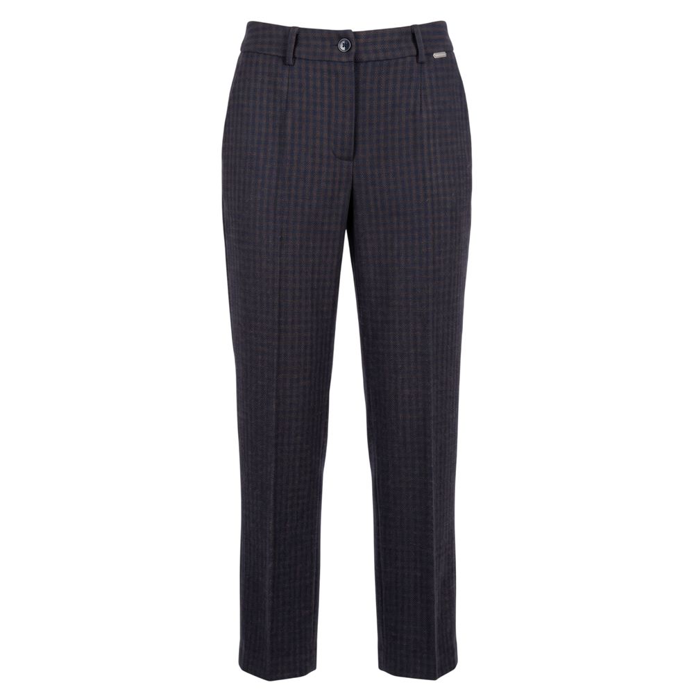 Baldinini Trend Blue Cotton Women Pants