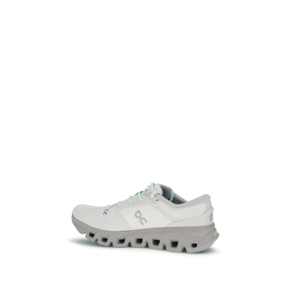Athletic Sneakers by ON for men in mesh fabric white presents a sleek silhouette, perfectly capturing the athletic style essence of Men's Athletic Mesh Fabric Sneakers with its sleek design and premium finish.