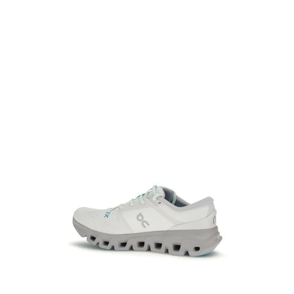 Athletic Sneakers by ON for men in mesh fabric white presents a sleek silhouette, perfectly capturing the athletic style essence of Men's Athletic Mesh Fabric Sneakers with its sleek design and premium finish.