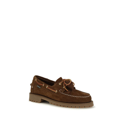 Sebago Brown Suede Leather Slip-On Loafers