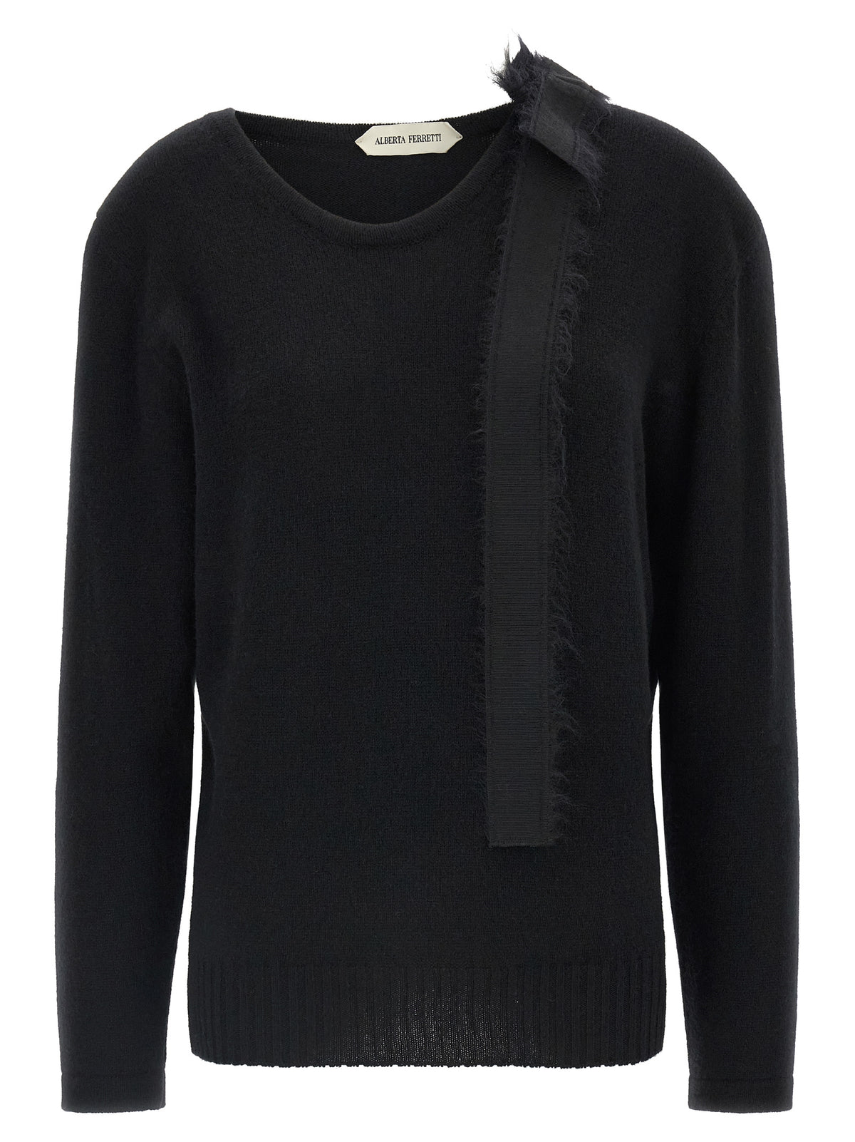 Alberta Ferretti Black Cashmere Cardigan
