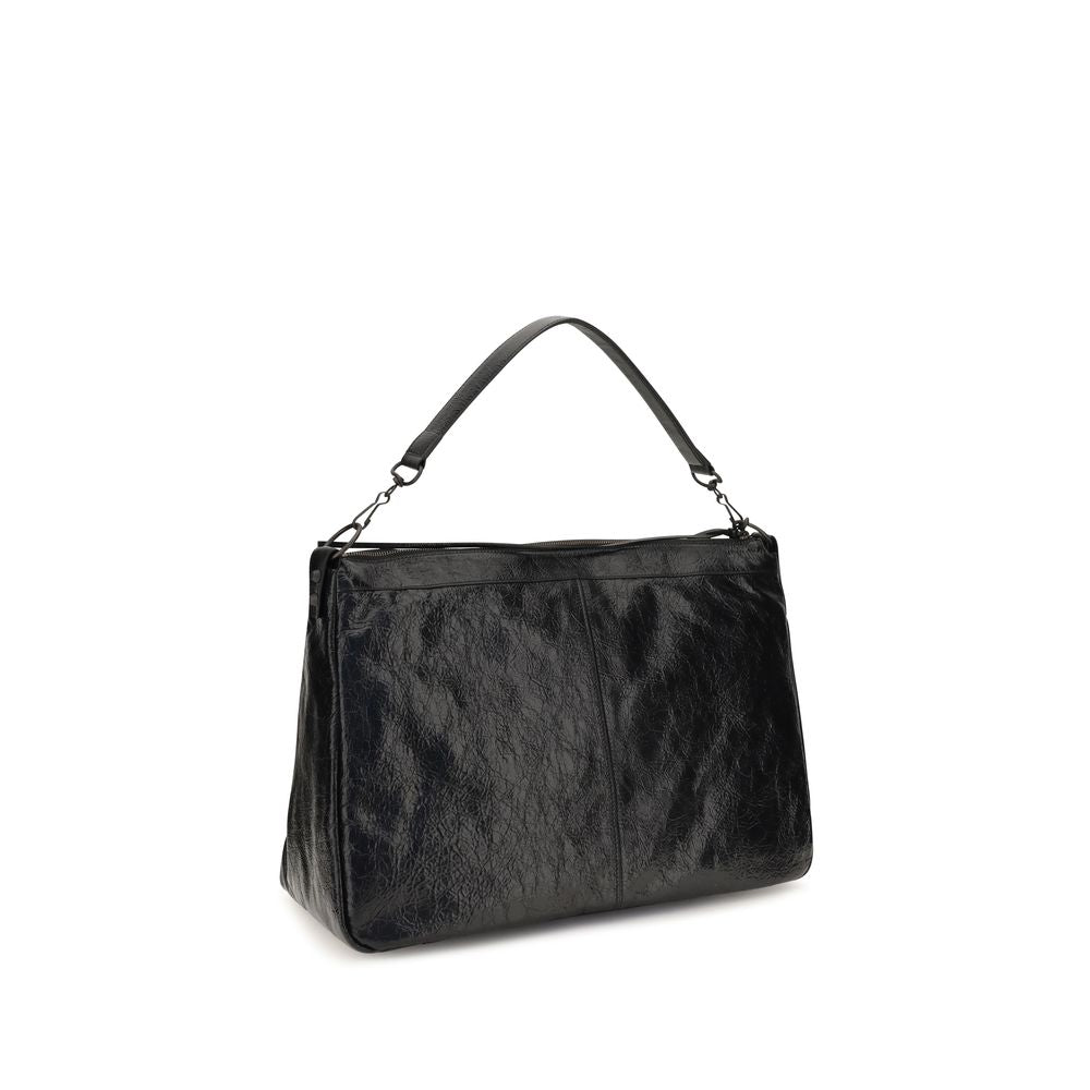 Balenciaga Black Lamb Ovis Aries Shoulder Bag