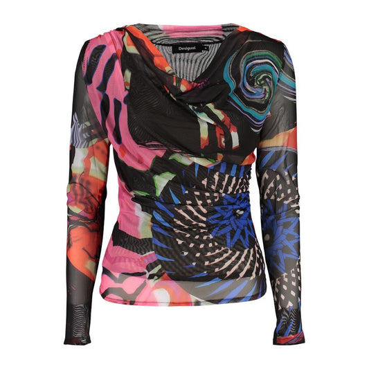 Sweatshirt by Desigual for women in stretch polyester black & patterned features a unrivaled silhouette with a refined and unrivaled long-sleeve detailing for a sophisticated look.