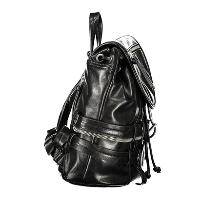 Desigual Black Polyurethane Womens Backpack