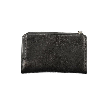 Cardholder Wallet by Desigual for women in polyurethane black & print showcases a discerning silhouette, artfully capturing the essence of Emma Polyurethane Cardholder Wallet with its functional card-organization coin-purse.