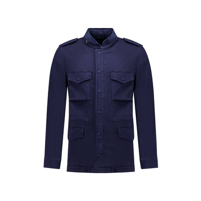 Autore Navy Blue Cotton Jacket