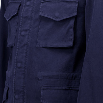 Autore Navy Blue Cotton Jacket