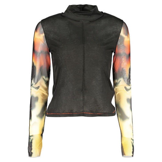 Overcoat by Desigual for women in polyamide polyester viscose black features a cosy chic silhouette, artfully detailed with a sophisticated high-neck neckline and premium for a cosy chic finish.