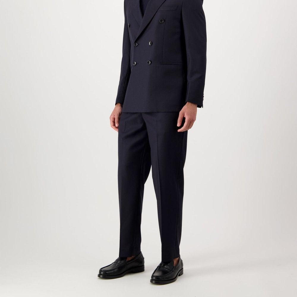 Autore Blue Wool Dress Pants