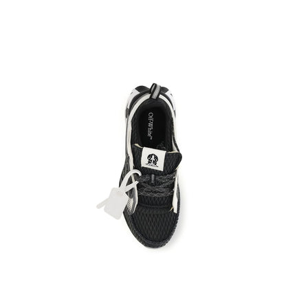 Athletic Sneakers by Off-White for men in polyester & rubber black, white & signature presents a sleek silhouette, perfectly capturing the athletic style essence of Men's Athletic Polyester & Rubber Sneakers with its sleek design and premium finish.