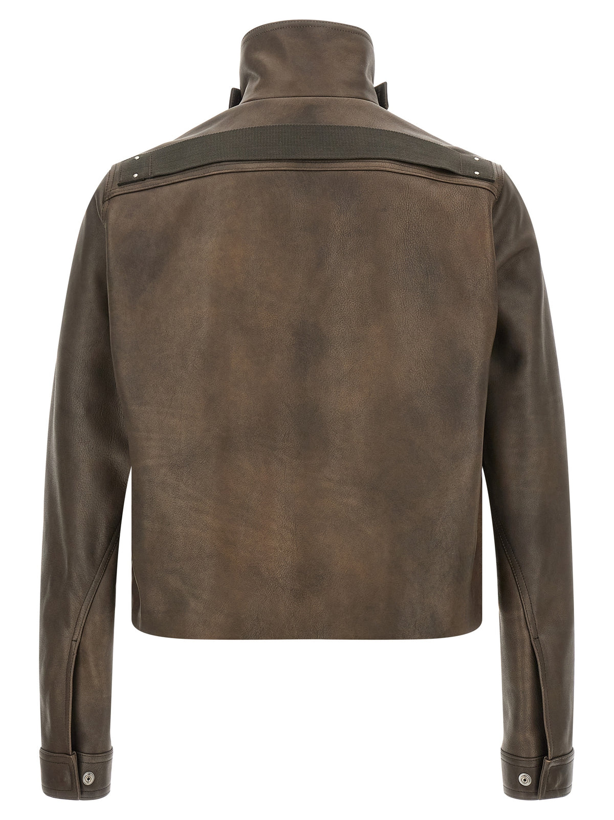 Rick Owens Brown Calfskin Leather Jacket