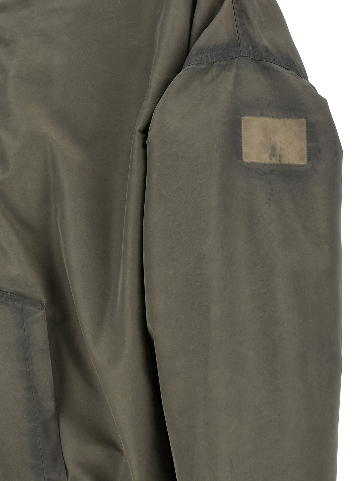 Rick Owens Gray Nylon Shell Jacket