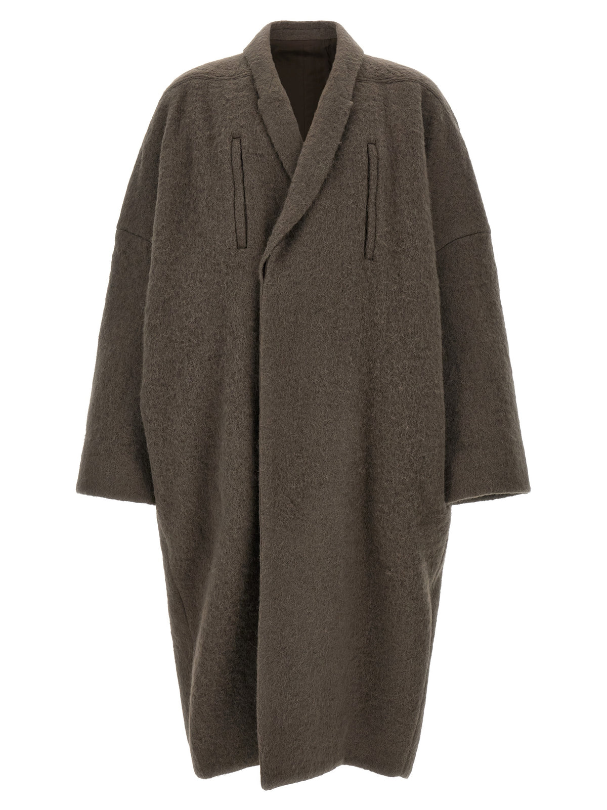 Rick Owens Gray Marabou Coat