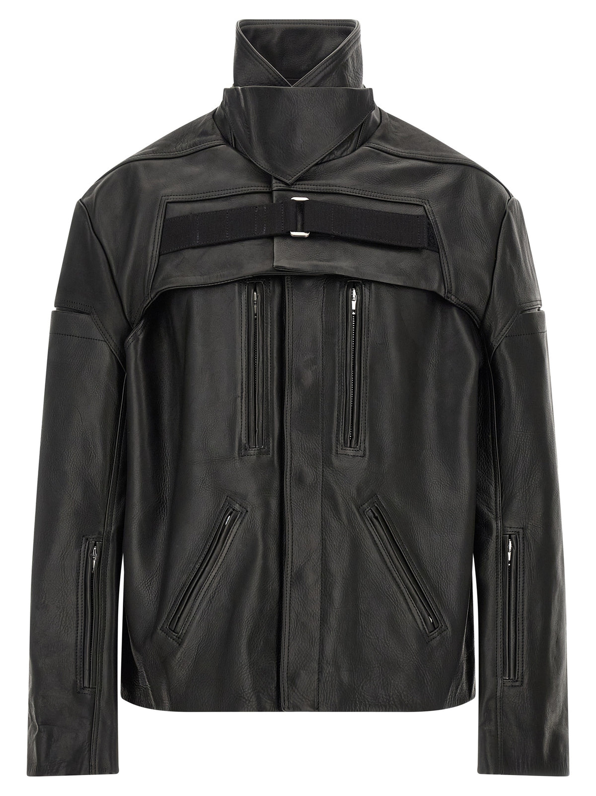 Rick Owens Black Calfskin Leather Jacket