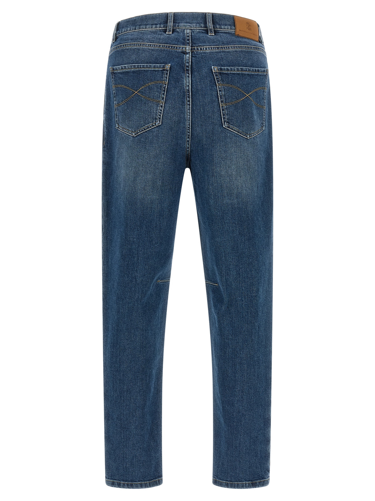 Jeans by Brunello Cucinelli for men in stretch denim cotton blue & signature features an sophisticated and with a precise long, creating a sophisticated and sophisticated silhouette.