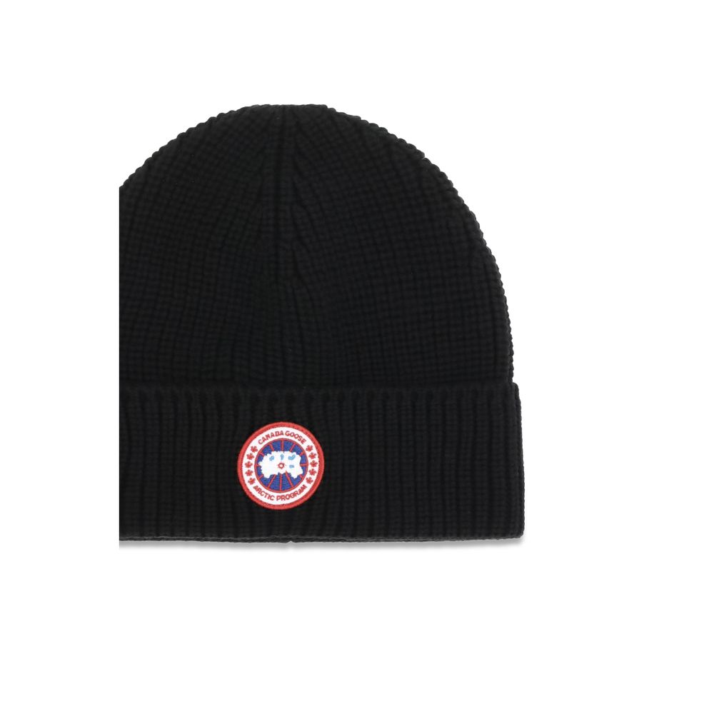 Canada Goose Black Wool Oves Aries Beanie