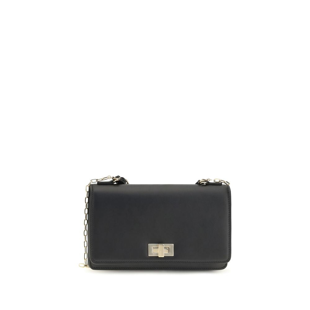 Fendi Black Calf Leather Bos Taurus Wallet