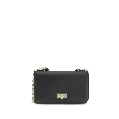 Fendi Black Calf Leather Bos Taurus Wallet