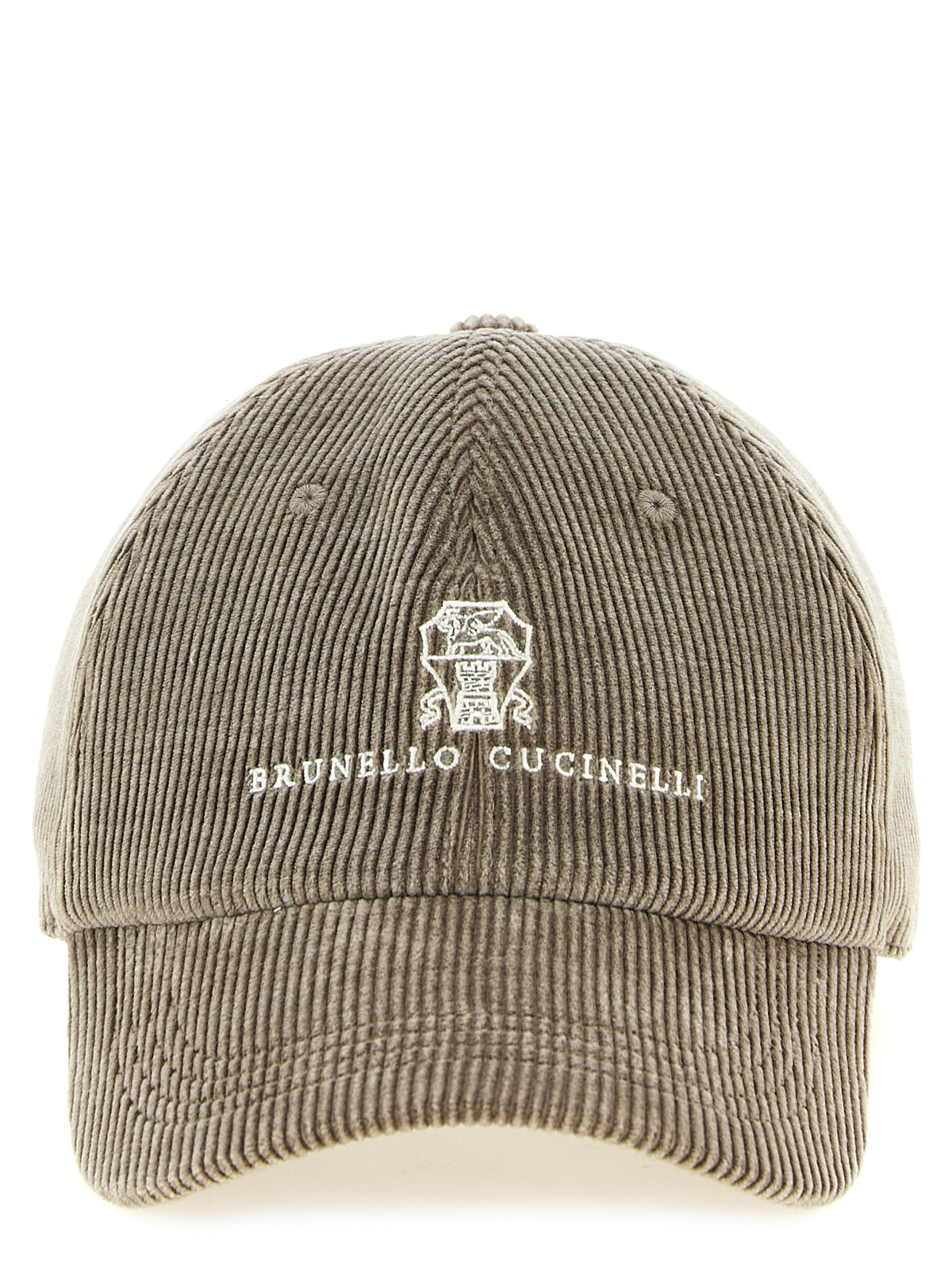 Brunello Cucinelli Gray Cotton Cap (Baseball Hat)