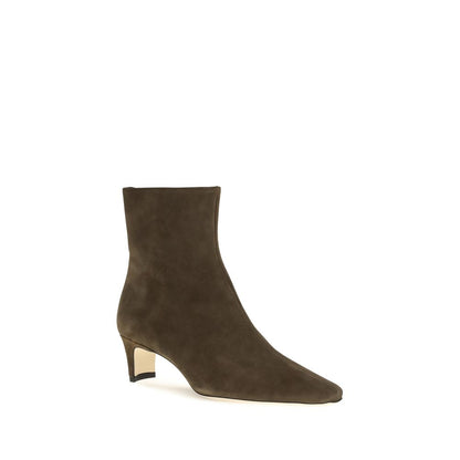 Staud Black Calf Leather Bos Taurus Ankle Boots